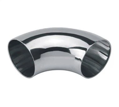 Quvur moslamasi 1/2 tirsak 4 dyuymli zanglamaydigan po'latdan 90 daraja tirsak